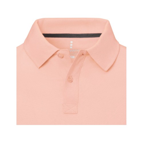 Calgary мужская рубашка-поло с коротким рукавом, pale blush pink