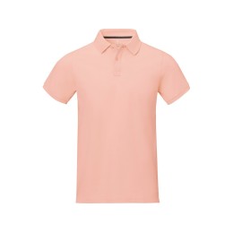 Calgary мужская рубашка-поло с коротким рукавом, pale blush pink