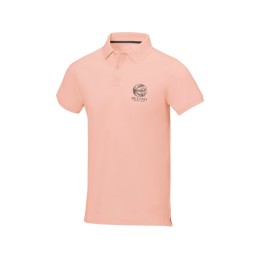 Calgary мужская рубашка-поло с коротким рукавом, pale blush pink