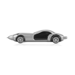 Ручка шариковая «Сан-Марино» в форме автомобиля с открывающимися дверями и инерционным механизмом движения, серебристая