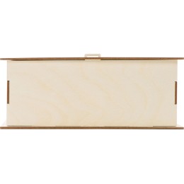 Набор бокалов для шампанского «За Россию» Chinelli в деревянной коробке