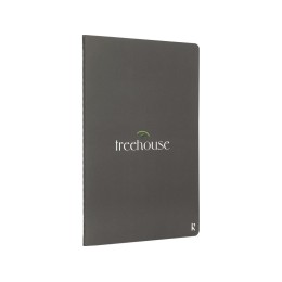 Комплект из двух блокнотов Karst формата A5 с листами из каменной бумаги, slate grey