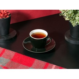 Чайная пара базовой формы Lotos, 250мл, черный