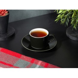 Чайная пара прямой формы Phyto, 250мл, черный