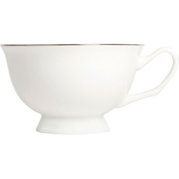 Чайная пара с серебрянной каймой, 200мл