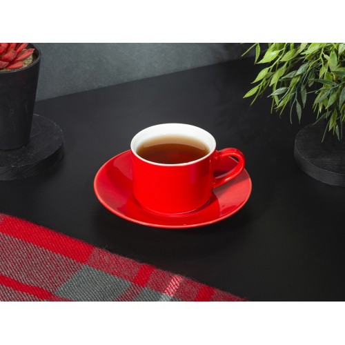 Чайная пара прямой формы Phyto, 250мл, красный