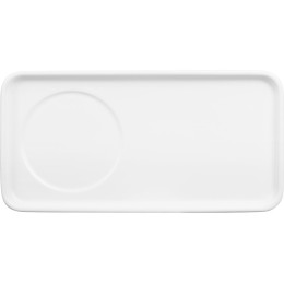 Чайная пара "Bristol": блюдце прямоугольное, чашка, коробка, белый