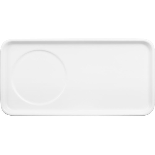 Чайная пара "Bristol": блюдце прямоугольное, чашка, коробка, белый