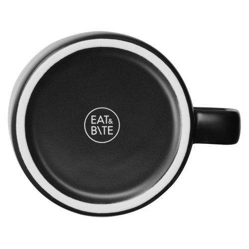 Чайная пара "Brighton" : блюдце овальное, чашка, коробка, черный