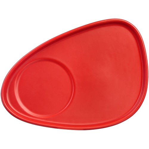 Чайная пара "Brighton" : блюдце овальное, чашка, коробка, красный