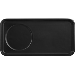 Чайная пара "Bristol": блюдце прямоугольное, чашка, коробка, черный