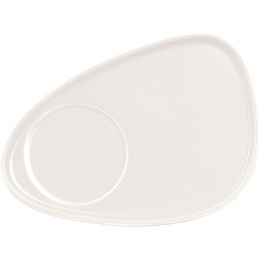 Чайная пара "Brighton" : блюдце овальное, чашка, коробка, белый