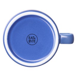 Чайная пара "Brighton" : блюдце овальное, чашка, коробка, синий