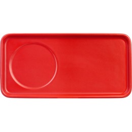 Чайная пара "Bristol": блюдце прямоугольное, чашка, коробка, красный