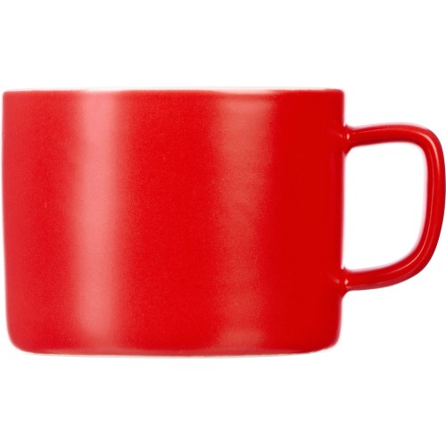 Чайная пара "Brighton" : блюдце овальное, чашка, коробка, красный