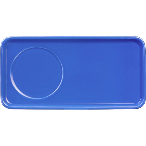 Чайная пара "Bristol": блюдце прямоугольное, чашка, коробка, синий