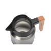 Кофепот с деревянной ручкой, 850 мл, серебристый