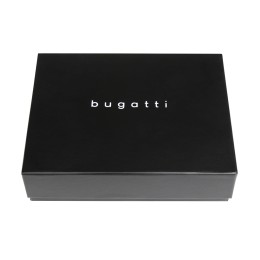 Портмоне BUGATTI ЧЕРНАЯ МАГИЯ | BLACK MAGIC, с защитой данных RFID, черное, натуральная кожа козы, 9х1х10 см