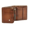 Портмоне BUGATTI ДОМ | DOMUS, с RFID защитой, коньячный цвет, натуральная воловья кожа, 10х2х12 см