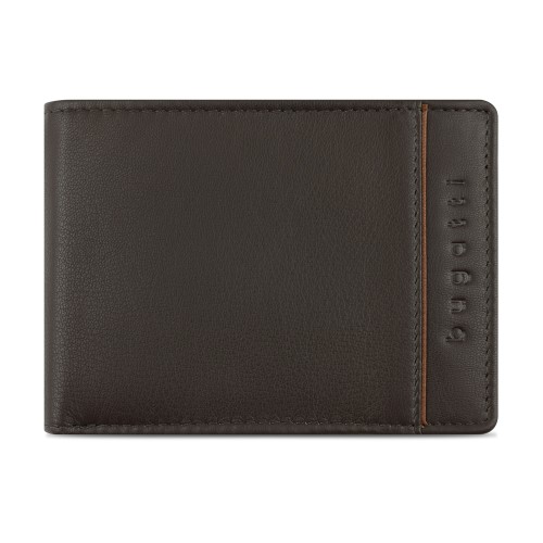 Портмоне BUGATTI БАНДА | BANDA, с защитой данных RFID, коричневое, кожа/полиэстер, 12,5х2х9 см