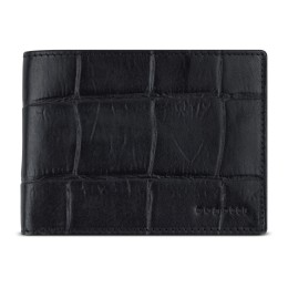 Портмоне BUGATTI НЕВИО | NEVIO, чёрный, воловья кожа/козья кожа/полиэстер, 12,5х2,5х9,3 см