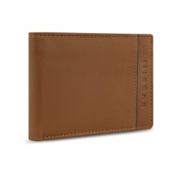 Портмоне BUGATTI БАНДА | BANDA, с защитой данных RFID, коньячного цвета, кожа козы/полиэстер, 12,5х2х9 см