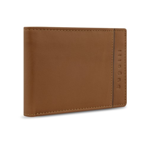 Портмоне BUGATTI БАНДА | BANDA, с защитой данных RFID, коньячного цвета, кожа козы/полиэстер, 12,5х2х9 см