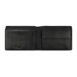 Портмоне BUGATTI ШЕДЕВР | BOMBA, с защитой данных RFID, чёрное, кожа козы/полиэстер, 12,5х2х9 см