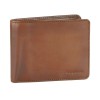 Портмоне BUGATTI ДОМ | DOMUS, с RFID защитой, коньячный цвет, натуральная воловья кожа, 12х1,5х9,2 см