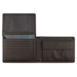 Портмоне BUGATTI БАНДА | BANDA, с защитой данных RFID, коричневое, кожа/полиэстер, 12,5х2х9 см