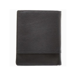 Портмоне BUGATTI АТЛАНТА | ATLANTA, чёрное, натуральная воловья кожа, 10,5х2х12,5 см