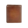 Портмоне BUGATTI ДОМ | DOMUS, с RFID защитой, коньячный цвет, натуральная воловья кожа, 10х2х12 см