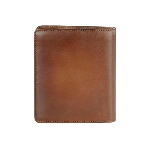 Портмоне BUGATTI ДОМ | DOMUS, с RFID защитой, коньячный цвет, натуральная воловья кожа, 10х2х12 см