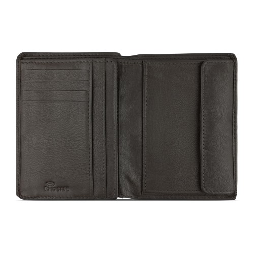 Портмоне BUGATTI ШЕДЕВР | BOMBA, с защитой данных RFID, коричневое, кожа козы/полиэстер, 10х2х12,5 см