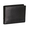 Портмоне BUGATTI АТЛАНТА | ATLANTA, чёрное, натуральная воловья кожа, 12,5х2х9,7 см