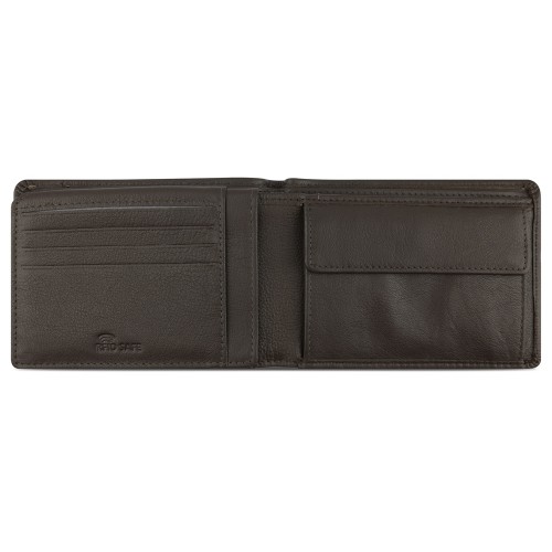 Портмоне BUGATTI БАНДА | BANDA, с защитой данных RFID, коричневое, кожа/полиэстер, 12,5х2х9 см