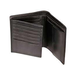 Портмоне BUGATTI АТЛАНТА | ATLANTA, чёрное, натуральная воловья кожа, 10,5х2х12,5 см