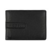 Портмоне BUGATTI ШЕДЕВР | BOMBA, с защитой данных RFID, чёрное, кожа козы/полиэстер, 12,5х2х9 см