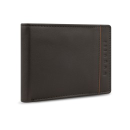 Портмоне BUGATTI БАНДА | BANDA, с защитой данных RFID, коричневое, кожа/полиэстер, 12,5х2х9 см