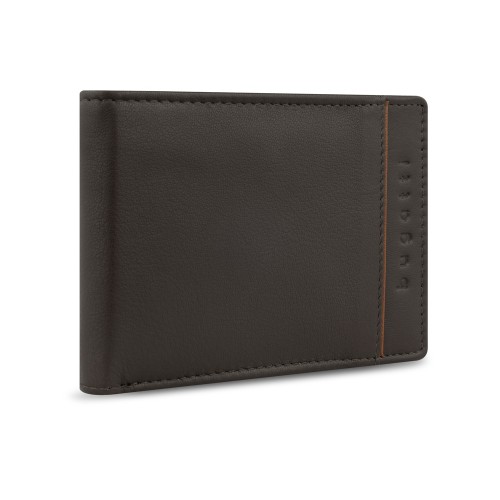 Портмоне BUGATTI БАНДА | BANDA, с защитой данных RFID, коричневое, кожа/полиэстер, 12,5х2х9 см