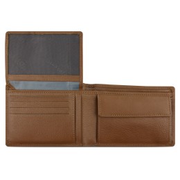 Портмоне BUGATTI БАНДА | BANDA, с защитой данных RFID, коньячного цвета, кожа козы/полиэстер, 12,5х2х9 см