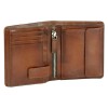 Портмоне BUGATTI ДОМ | DOMUS, с RFID защитой, коньячный цвет, натуральная воловья кожа, 10х2х12 см