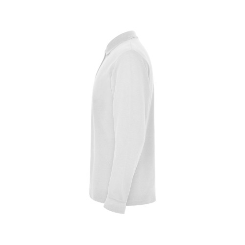 Рубашка поло "Estrella" мужская с длинным рукавом, белый