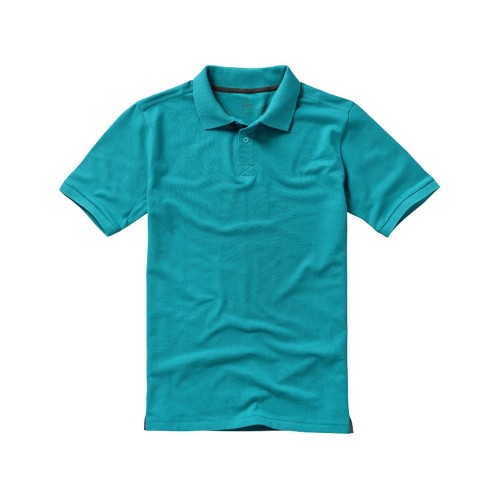 Calgary мужская футболка-поло с коротким рукавом, аква