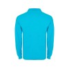 Рубашка поло "Estrella" мужская с длинным рукавом, бирюзовый