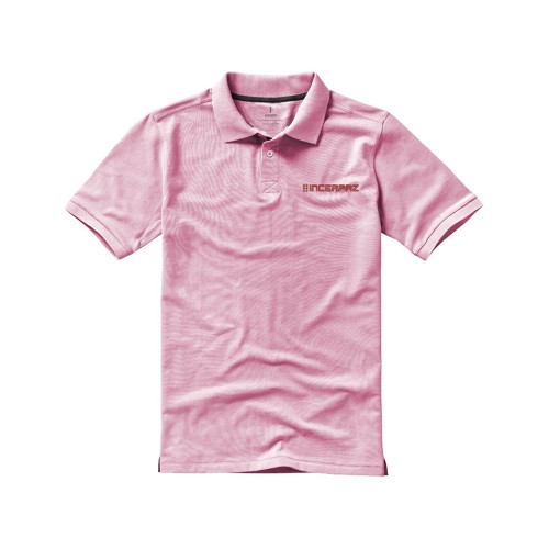 Calgary мужская футболка-поло с коротким рукавом, light pink