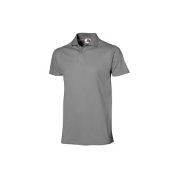 Рубашка поло "First 2.0" мужская, серый меланж