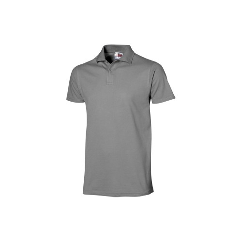 Рубашка поло "First 2.0" мужская, серый меланж