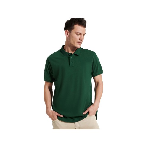 Рубашка поло "Imperium" мужская, бутылочный зеленый