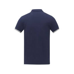 Morgan Двухцветное мужское поло с коротким рукавом , темно-синий
